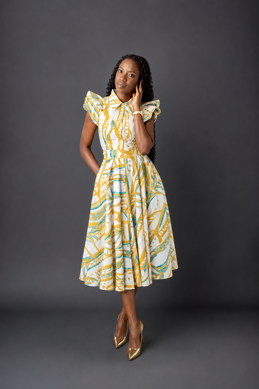 The Nyema Shirt Dress
