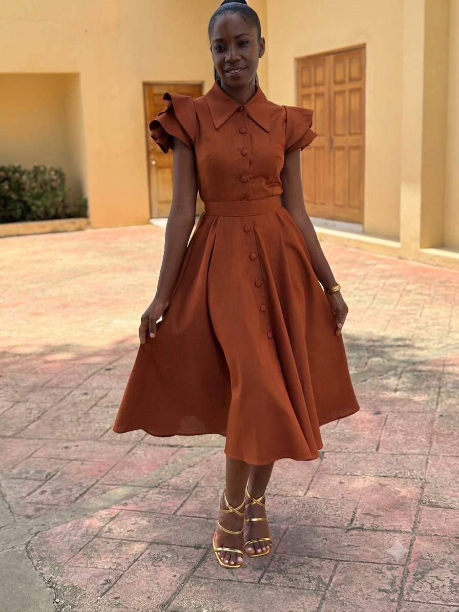 The Nyema Shirt Dress