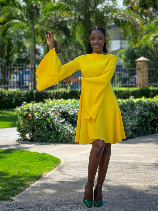 Delissa Dress - Yellow